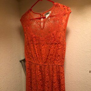 Coral Party Dress